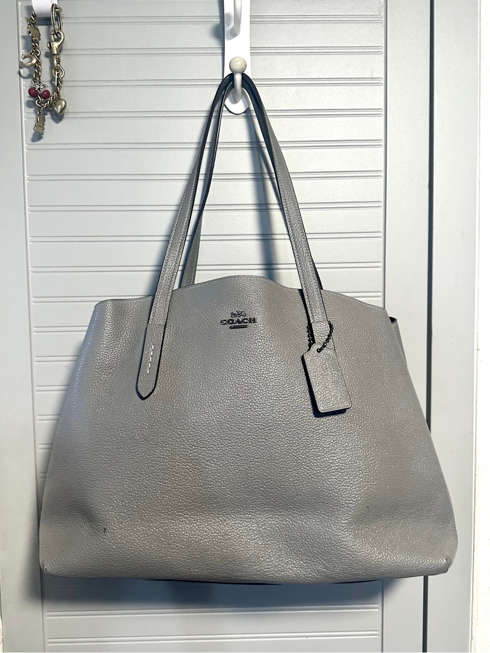 The Coach Charlie Carryall 40 Tote Bag 78220 in Gray EUC MSRP: $498.00